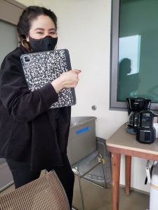 Celina at Fall 2021 coffee hour